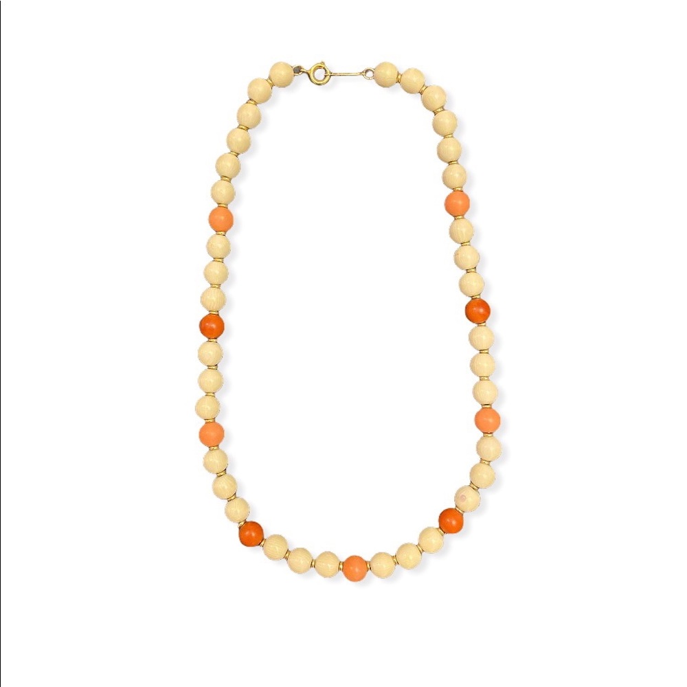 Napier Vintage Cream & Peach Tones Necklaces